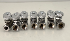 Pack of 7 Variety of Sizes Brass Craft Straight Water Supply Stop Multi ... - $63.90