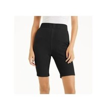 INC Womens XS Black Cotton Polyester Biker Shorts NWT AY68 - $22.53