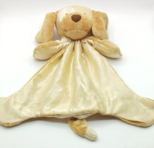 Baby Gund Spunky Huggybuddy Beige Tan Puppy Dog Lovey Security Blanket Soft - £14.85 GBP