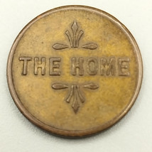 5 Cent Trade Token &quot;The Home&quot; Rare HTF Vintage Brass - £33.22 GBP