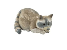 Zaphin Lladro Raccoon Porcelain Figurine Glazed Made in Spain  - $128.68