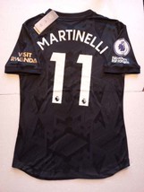 Gabriel Martinelli Arsenal FC EPL Match Slim Black Away Soccer Jersey 2022-2023 - $120.00