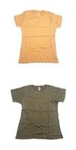 Homegirl Women&#39;s Tee Basic Solid T-Shirt Orange Olive Size M, L - £9.94 GBP