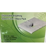 100x Disposable Face Cradle Covers for Massage Table Spa Bed Chiropracto... - $13.49 CAD