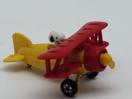 Primary image for Snoopy Biplane Mini Die Cast Toy 1966   Made In Hong Kong 
