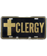 Clergy Metal License Plate - Black Gold - NEW - €9,45 EUR Clergy Metal License Plate - Black Gold - NEW - €9,45 EUR