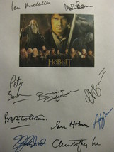 The Hobbit An Unexpected Journey Signed Script Screenplay Autograph X10 Ian McKe - £15.79 GBP