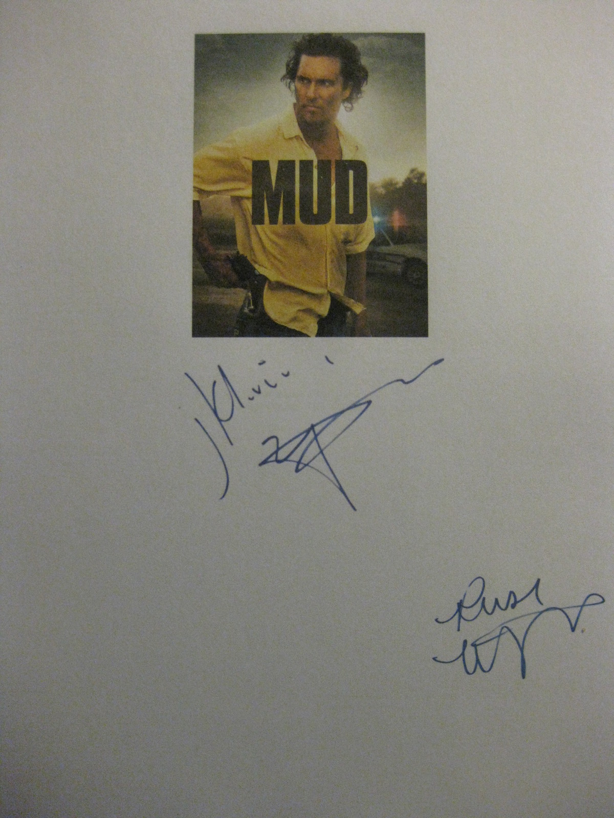 Mud Signed Film Movie Screenplay Script X2 Autograph signatures Matthew McConaug - $19.99
