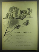 1949 Lord &amp; Taylor Elizabeth Arden Ad - Hostess Set, Box Office Kit, The Snow Ma - £14.55 GBP