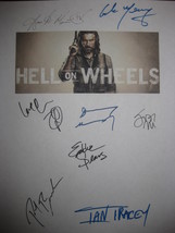 Hell on Wheels Signed TV Pilot Script Screenplay Autograph X8 Anson Mount Common - £13.34 GBP