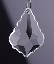 100Pcs/lot 38MM Crystal Maple Leaf Prism Parts Pendant For Chandelier Hanging - £48.92 GBP