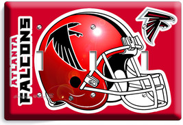 Atlanta Falcons Football Team Triple Light Switch Wall Plate Boys Bedroom Decor - $17.66