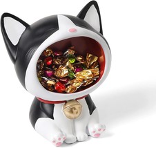 Cute Cat Statue Laughing Cat Figurines For Candy Dish, Key Bowl Holder,,... - £33.30 GBP