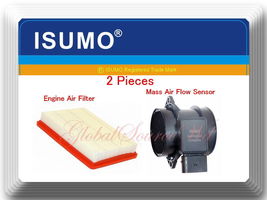 2 Pcs Mass Air Flow Sensor &amp; Engine Air Filter Fits:Elantra  Tiburon Specrta 5 - £397.02 GBP
