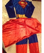 Rubies Superman costume Size medium jumpsuit cape Vintage blue  - £16.12 GBP