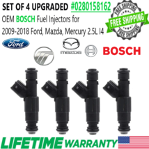 Hp Upgrade Oem Bosch x6 4 Hole Iv Gen 24LB Fuel Injectors For 09-18 Ford Mazda - £97.72 GBP
