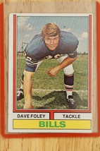 Vintage Football Trading Card 1974 Topps #346 Dave Foley Buffalo Bills - £6.60 GBP