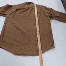 Cabela's RN#56835 Men's Brown Cotton Long Sleeve Heavyweight Shirt Size Medium image 7