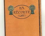 La Recolte French Restaurant Leather Check / Bill Presentation Folder Ne... - $98.90