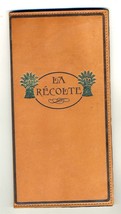 La Recolte French Restaurant Leather Check / Bill Presentation Folder Ne... - £77.61 GBP