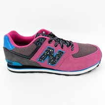New Balance 574 Classics Outside In Pink Blue Kids Running Sneakers KL57407G - £39.92 GBP