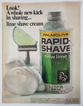 1967 Palmolive Rapid Shave Vintage Print Ad A Whole New Kick In Shaving ... - $12.95