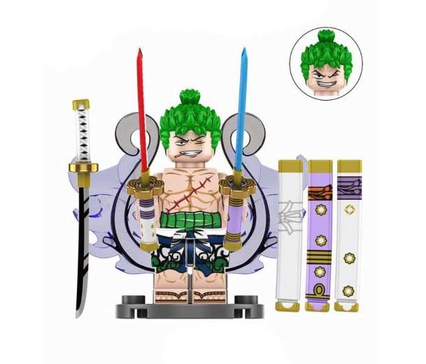 Minifigure Zoro One Piece Cartoon Tv Show Anime US Seller - $7.98