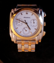 Vintage Accutron Two Tone Bulova Swiss Made 28B11 Stainless Steel Case Water Re - £259.79 GBP