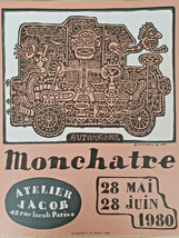 Francois Monchâtre – Originale Exhibition Poster – Manifesto - Very Raro... - $147.57