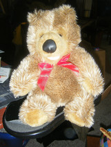 Adorable Brown Furry Plush Bear Stuffed Animal Toy - £11.42 GBP