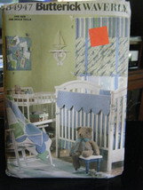 Butterick Waverly B4947 Baby's Nursery Room Items Pattern - $8.80