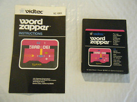Word Zapper w/Manual  (Atari 2600, 1982) - £6.48 GBP