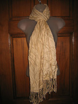 Ladies Pashmina Style Fringed Shawl Scarf - $13.09