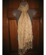 Ladies Pashmina Style Fringed Shawl Scarf - £10.23 GBP