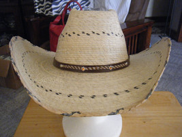 NEW - Authentic Mexican Nicol Hats Resin Coated Western Style Hat - Size M - £39.12 GBP