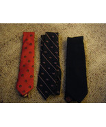 Lot of 3 Men&#39;s Vintage Neck Ties (Wear Guard, Marshall Field&#39;s &amp; Towncraft) - £10.74 GBP