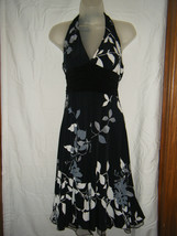 Ladies Speechless Floral Print Stretch Halter Dress - Size Small - £20.18 GBP