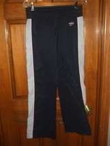 Nike Black w/Pink &amp; White Trim Athletic Pants - Size S (4-6) - £12.74 GBP
