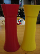 Set of 2 Tupperware Mustard &amp; Catsup Storage Containers - No Lids or Pumps - £9.35 GBP