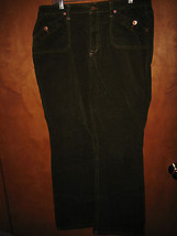 Hikit Loden Green Cordoroy Stretch Jeans - Size 14 - $20.42