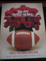 Vintage Rose Bowl USC Vs. Michigan Souvenir Program Book - January 1, 1979 - £17.11 GBP