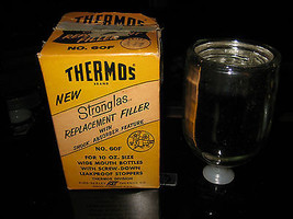 Vintage 1959 Thermos Brand Wide Mouth Vacuum Replacement Filler No. 60F ... - $15.74