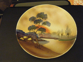 Decorative Handpainted Landscape Made in Japan Plate - $14.28