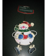 December Home Ornament Wire &amp; Resin Snowman Ornament - £7.07 GBP