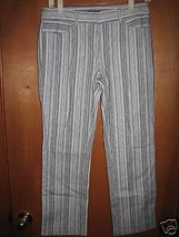 Reaction Kenneth Cole for Women Striped Cropped Pants - Size 4 - £12.39 GBP