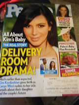 People Magazine - Kim Kardashian Baby Drama Cover - July 1, 2013 - £5.05 GBP