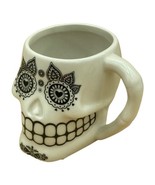 3D Sugar Skull Coffee Mug Halloween Day of the Dead Día de Muertos - £12.67 GBP