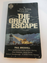 Vtg 1964 The Great Escape Paul Brickhill Steve McQueen James Garner Movie Tie-In - £23.70 GBP