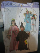 Simplicity 7684 Kid&#39;s Angel, Fairy, Witch &amp; Princess Costume Pattern - Size 6-8 - £6.19 GBP