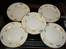 Lot of 5 Pope Gosser U.S.A. Paula Pattern Dessert Plates - $34.67